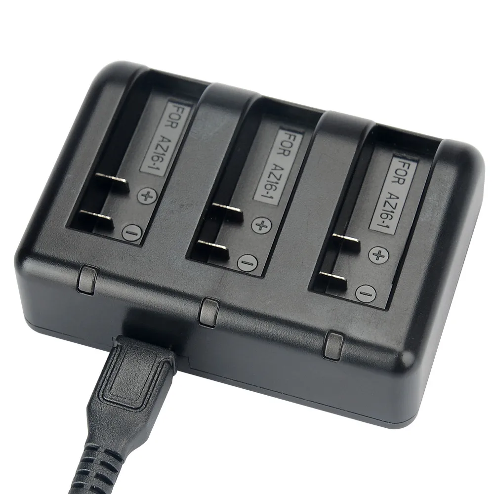 Новый аккумулятор KingMa AZ16 1 3 канальное Зарядное устройство USB для Xiaomi YI аксессуары