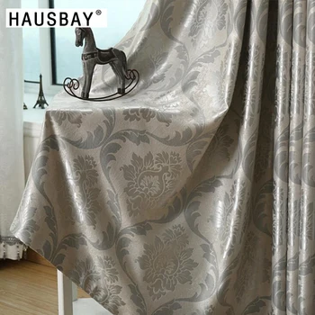 

European Style Jacquard Thickening Blackout Curtains for Living Room Bedroom Window Blind Drape Custom Made Curtain CT1036