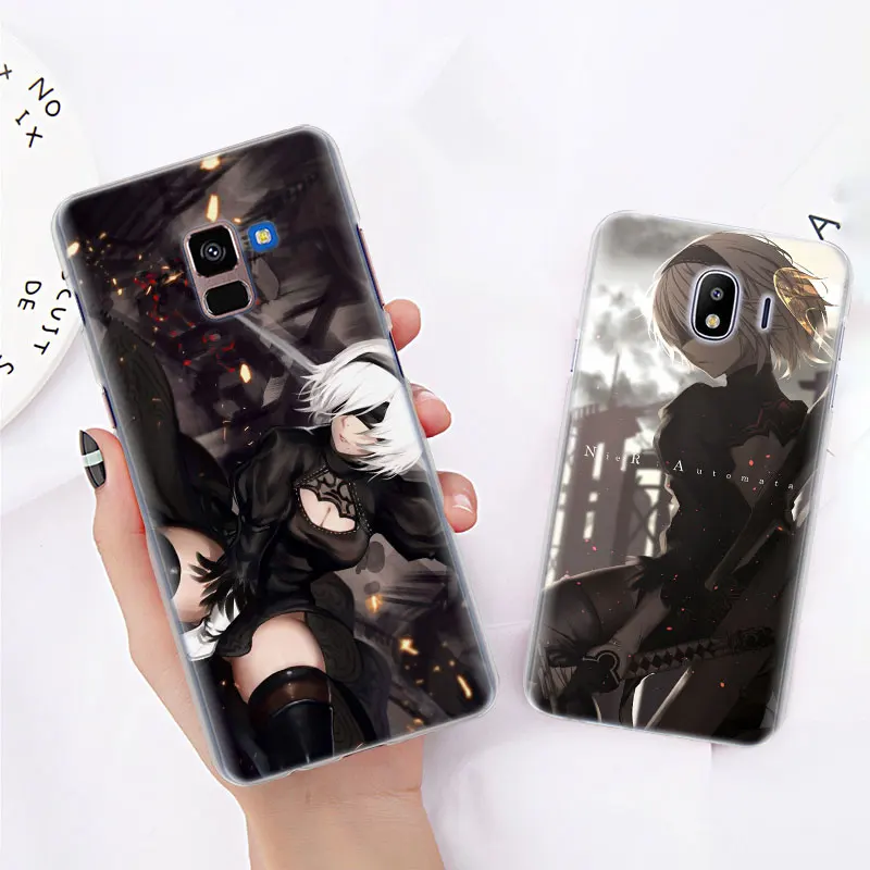 Аниме НИР автоматов чехол для samsung Galaxy J4 J6 плюс J3 J5 J6 J7 J8 C2 Core J5 J7 премьер Футляр для телефона