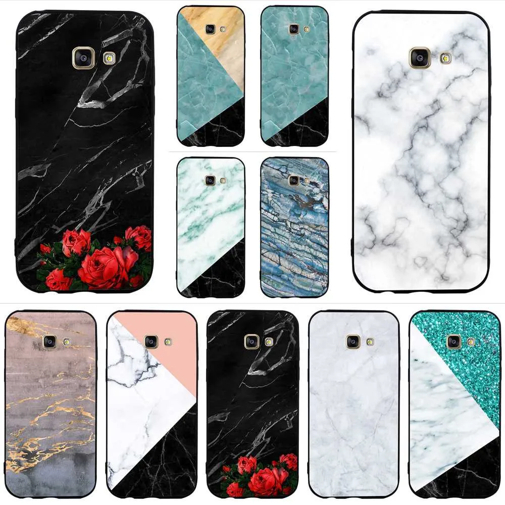 

Fashion Pretty Marble Phone Cover for Samsung Note 9 Case 8 Galaxy A5 A3 A6 S7 S6 Edge S8 S9 Plus Covers Back A7