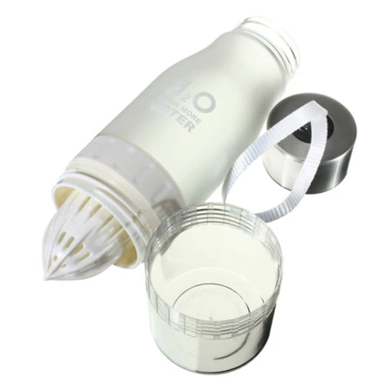 

650ML Fruit Fuzer Infusing Infuser Water Bottle Sport Health Juice Maker Drink white