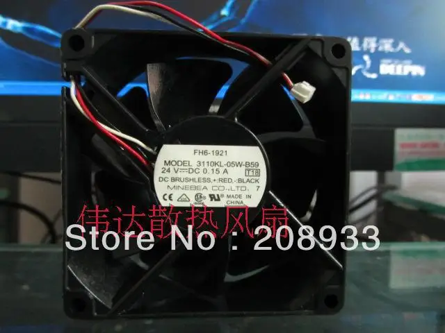 

For Original NMB 8025 DC 24V 0.15A 3110KL-05W-B59