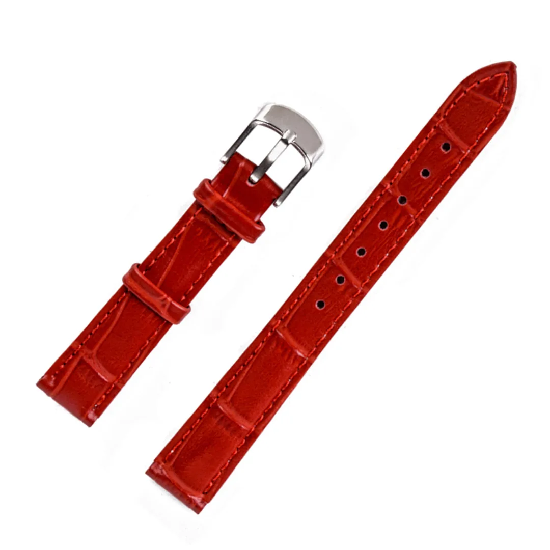 12/14/16/18/20/22mm Genuine Leather Watchbands Candy Color Fashion Wristwatch Band Watch Strap Wristband Watches Accessories
