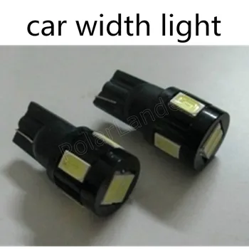 

10xT10 Car LED Light 5W LED 6SMD 12V Car Styling Side Marker Width Parking Bulb Clearance new arrival