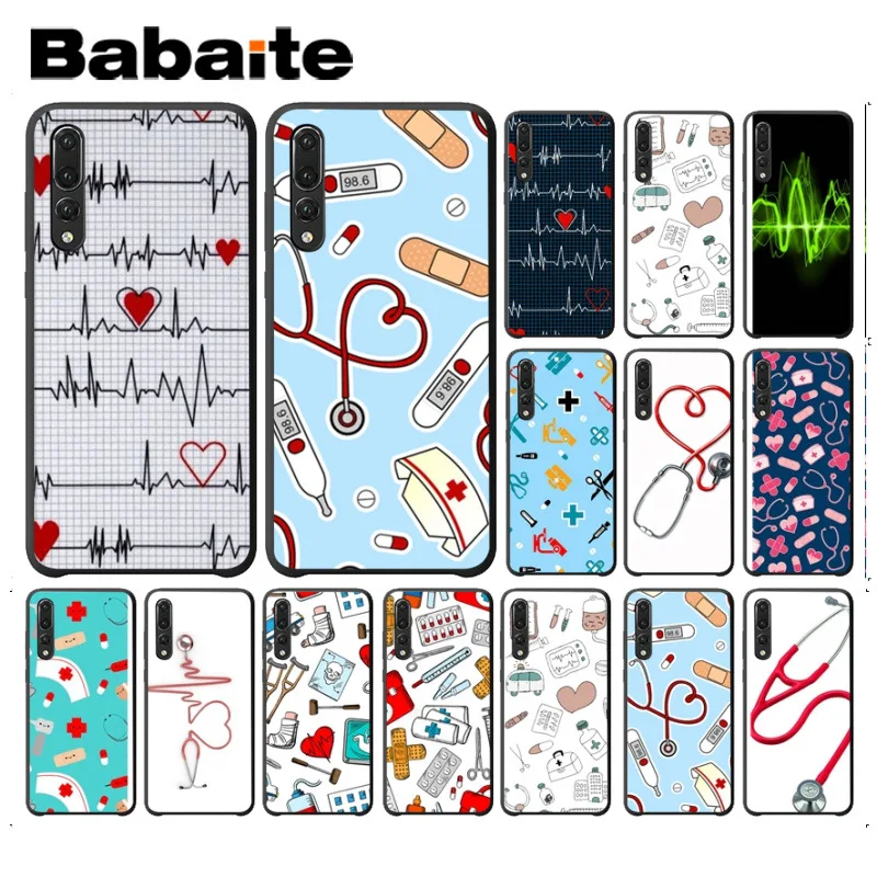 

Babaite Nurse Medical Medicine Health Heart Phone Cover For huawei p20lite p9lite nova 3i mate20 proe Mobile Cover