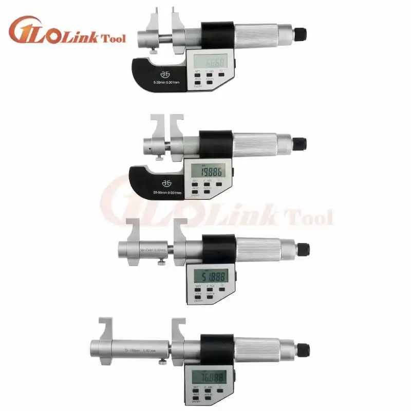 Innenmikrometer 25-50 Mm / 50-75 Mm | Edelstahl | Präzision 0,01 Mm Für Bohrungen