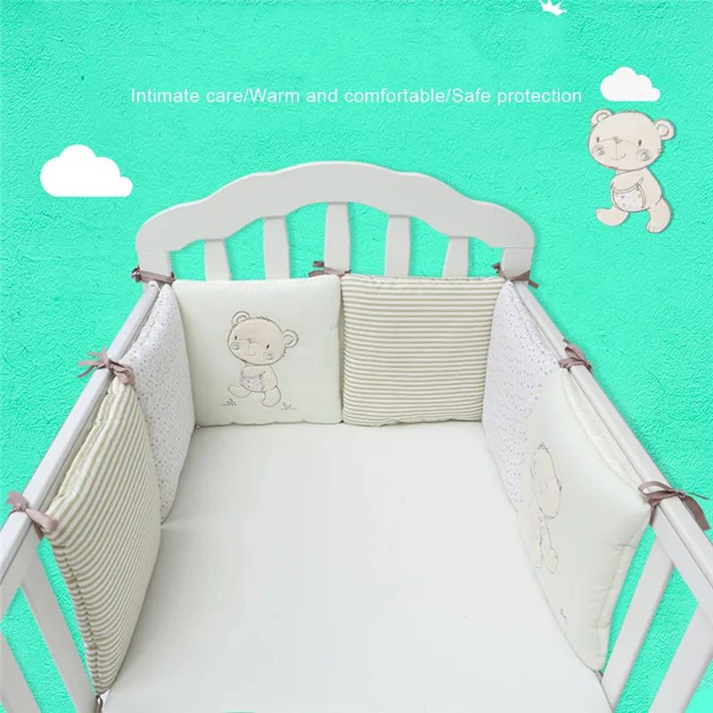 

6pcs/Set Baby Playpens Cotton Cartoon Crib Bumper Pillow Baby Bed Bumper Collision Bed Children's Room Decoration