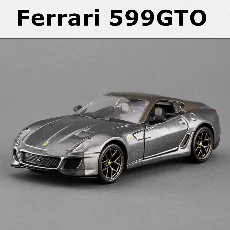 Bburago 1:32 Ferrari 458 высокая имитация автомобиля модельная форма-легкоплавкий Металл Модель игрушки подарок имитация сплава автомобиля коллекция - Цвет: Ferrari 599