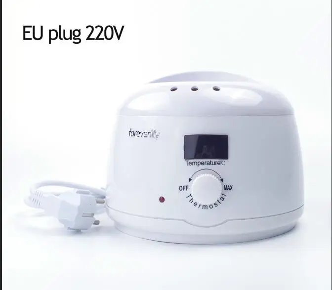Инструмент для удаления волос нагреватель воска мини Спа Ручной эпилятор для ног парафин с ЖК-дисплеем температурный салонный инструмент для красоты - Цвет: EU Plug 220v-240v