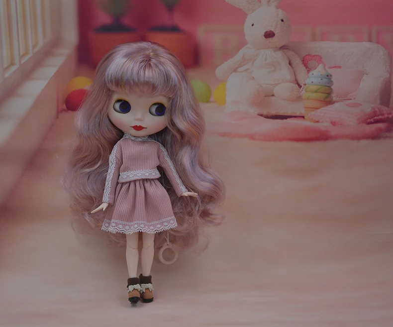 Заводская кукла Neo Blyth, матовое лицо, 1/6 BJD, шарнирная кукла Blyth, куклы для девочек, игрушки для новорожденных детей F