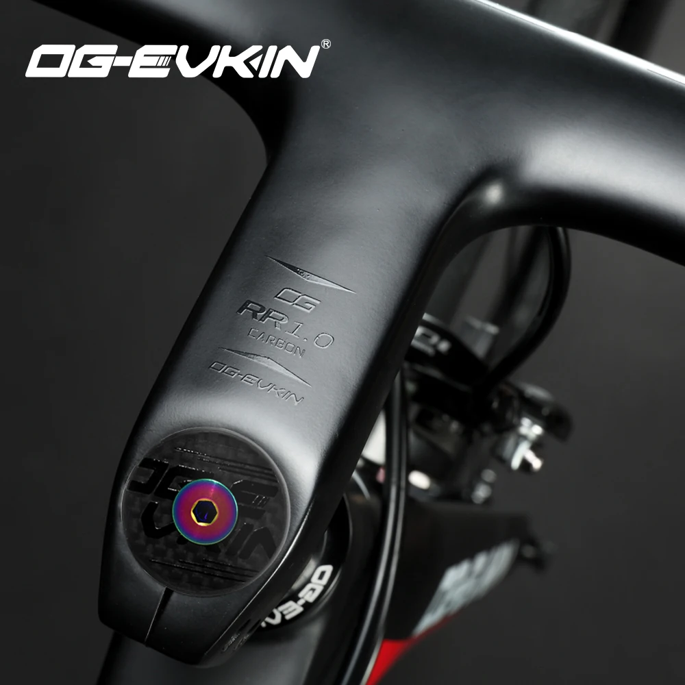 Carbon Fiber Headset Top Cap Titanium Bolt M6 x 35mm 1-1//8/" Super Light 6.2G