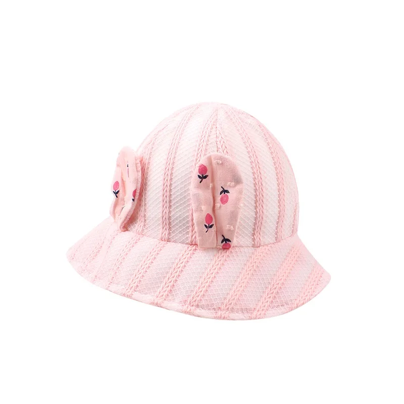 Bunny Ears Mesh Baby Hat For Girls Panama Summer Baby Bucket Hat Breathable Beach Sun Cap Girl Panama 3-12M Baby Girl Clothing  (17)