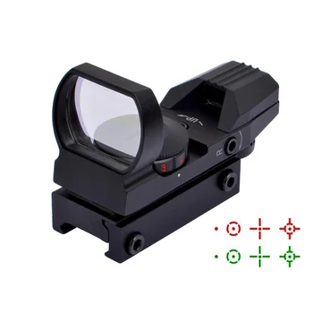 

New and High quality Holographic 4 Reticle Reflex Red/Green Dot Sight Scope For Shooting 33 mm Shockproof