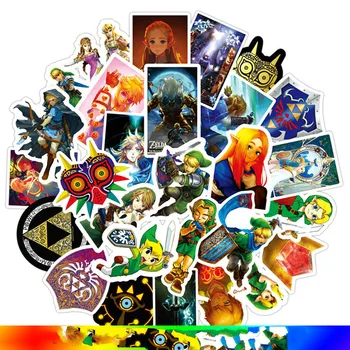 

50 Pcs The Legend of Zelda Pvc Waterproof Stickers diy scrapbooking Luggage Skateboard Laptop Bicycle Wall Guitar