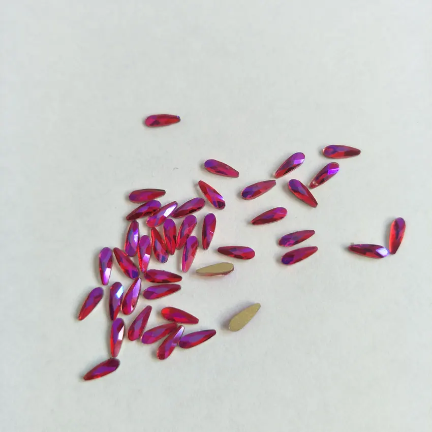 500pcs/pack 3D Nail Art Rhinestones Decorationes For Nail Supplies Glitter Flat Shaped Raindrop Design Rhinestones Studs DIY 2016 new arrive 2 6mm light purple resin rhinestones non hotfix glitter beauty bead for nails art backpack diy design decoration