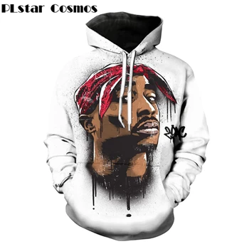 PLstar Cosmos осень Горячая Распродажа модные 3d толстовки harajuku стиль толстовка 2pac Тупак принт толстовка унисекс Повседневная Верхняя одежда - Цвет: color as the picture