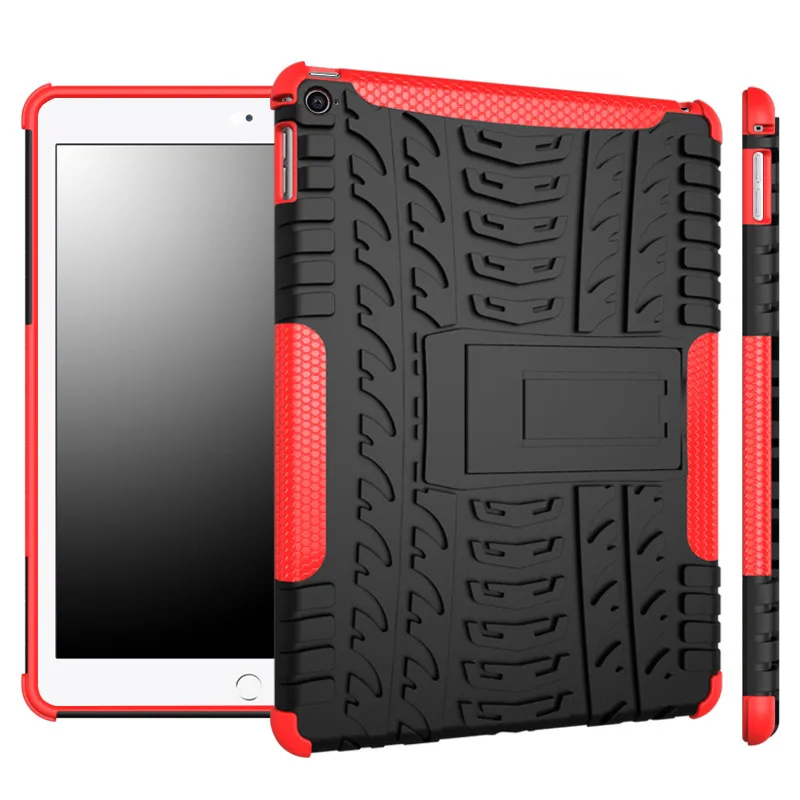 

Tire Pattern Silicon Heavy Duty Rugged Armor TPU+PC Cover Case for New iPad 9.7 2017 2018 A1822 A1893 A1954 for iPad 6th Gen