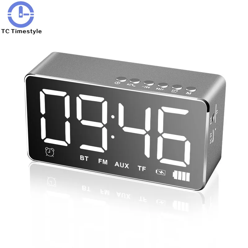 Bluetooth Speaker Alarm Clock Wireless Home Card Phone Subwoofer