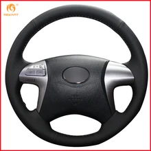 MEWANT черная крышка рулевого колеса автомобиля из натуральной кожи для Toyota Fortuner Hilux 2012 2013 аксессуары для интерьера части