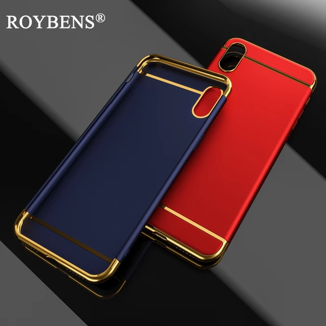 Roybens For iPhone X Case For iPhone 10 Luxury 3 in 1 Hard