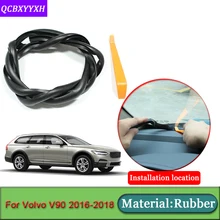 Авто стиль, для Volvo V90- С нескользящими резиновыми подошвами и звуконепроницаемые не пропускающие шума Пылезащитная крышка приборной панели автомобиля лобового стекла автомобиля уплотнительные ленты аксессуары