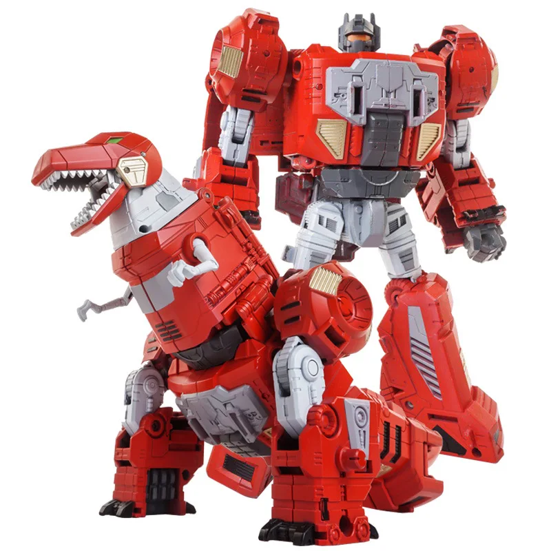 Oversize 6 in 1 Dinosaur Transformation Toy G1  Volcanicus Alloy  Action Figure Robot Toys 