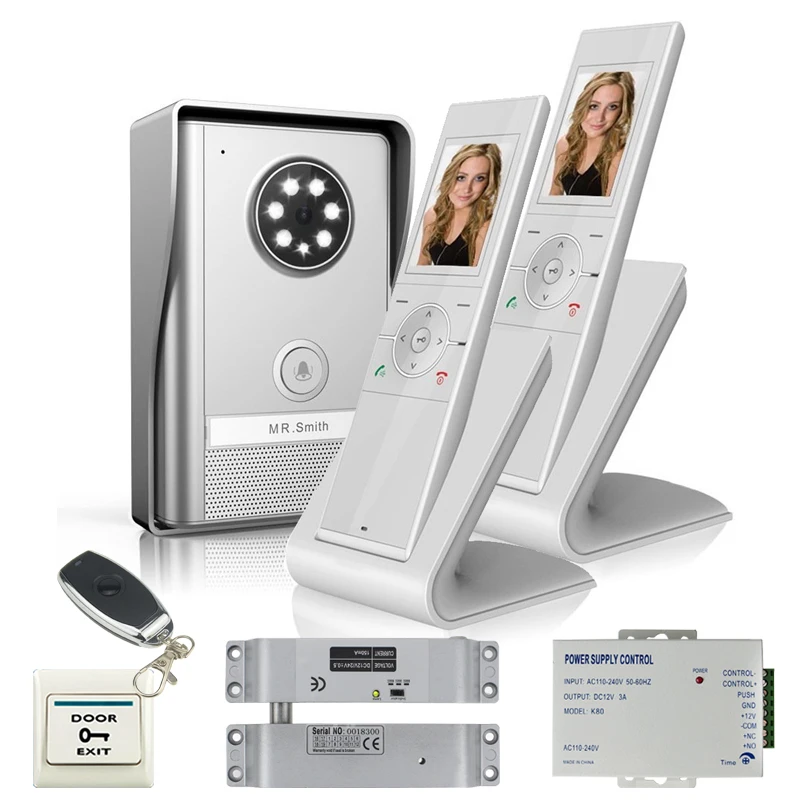 

JERUAN Wireless video doorbell door phone intercom system KIT IP55 waterproof&Dustproof infrared night vision 120 degree camera