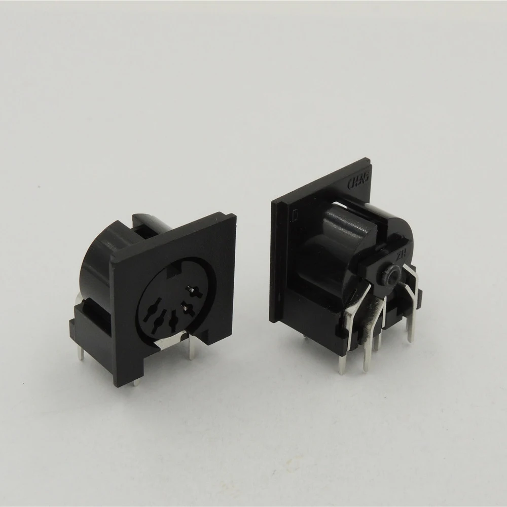 6 pcs 5 Pin DIN PCB Mounting Female Sockets Audio ADAPTER CONNECTOR for