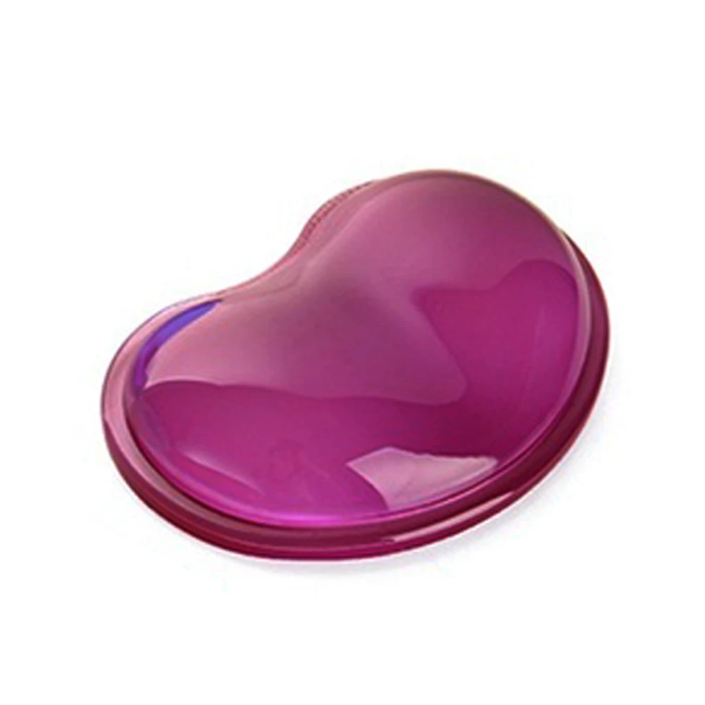 

Top quality Heart Silicon Mouse Pad Clear Wristband Pad For Desktop Compute Mousepad Keyboard Support Helper