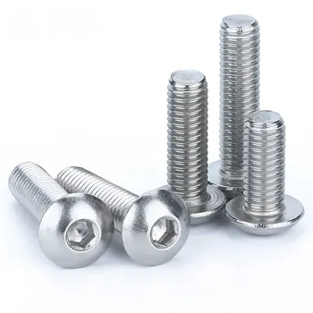 

20PCS M3 M4 304 Stainless Steel Round Head Pan Head Hexagonal Screw