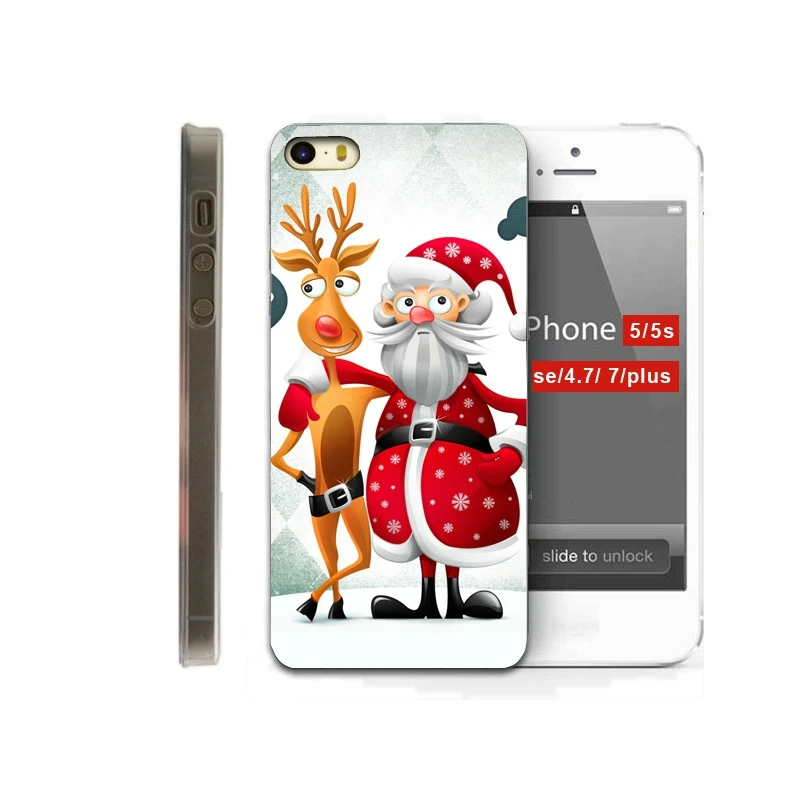 Рождественский чехол для Apple iPhone 7 Plus 6 6S 8 5 s se X XS телефона задняя крышка аксессуары