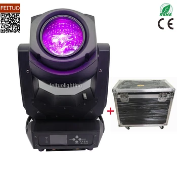 

2pcs + Flight Case New Lumiere Disco Light 200 W Spot Led Moving Head Lyre Beam Cabeza Movil Led Dmx Dj Party Show Stage Light