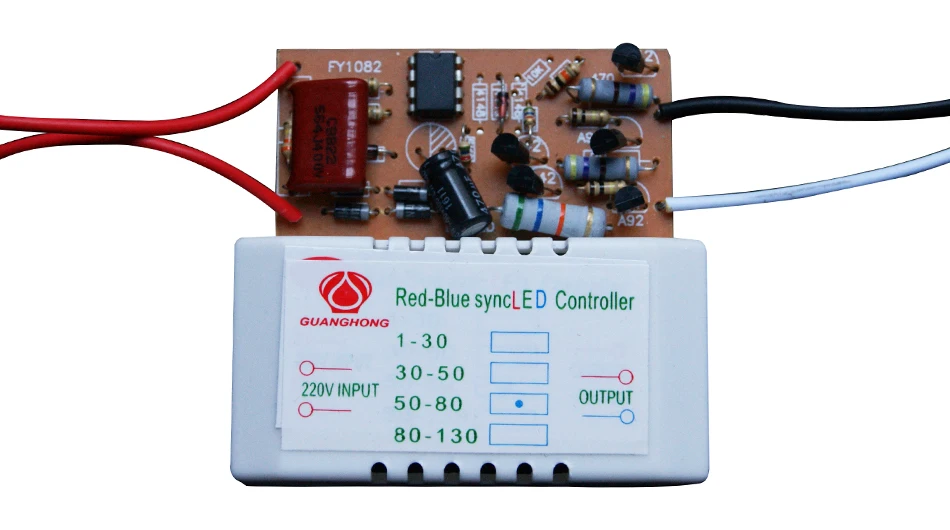 Красный-синий синхронный двойной контроллер светодиодный, выделенный 1-80 шт. электронный трансформатор-драйвер питания для соломенной шляпы светильник