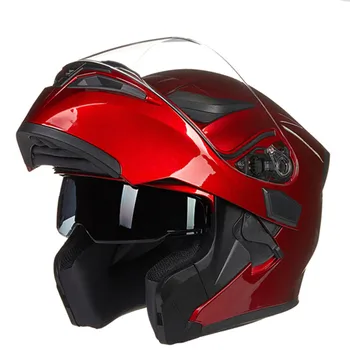 

New Arrival JIEKAI 902 flip up double lens motorcycle helmet removable and washable liner Aerodynamic design modular helmet