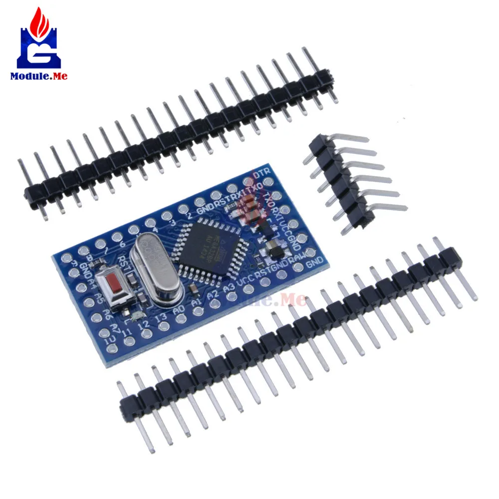 

Pro Mini ATMEGA328 Mini ATMEGA328P 5V 16MHz Module With Crystal Oscillator Pins Replace ATMEGA128 for Arduino Nano