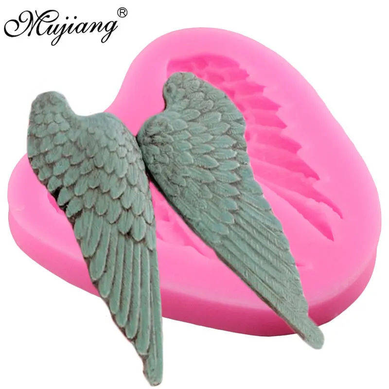 

Angel Wings Silicone Mold Cake Border Fondant Mould Cake Decorating Cupcake Chocolate Candy Gumpaste Molds Kitchen Accessories