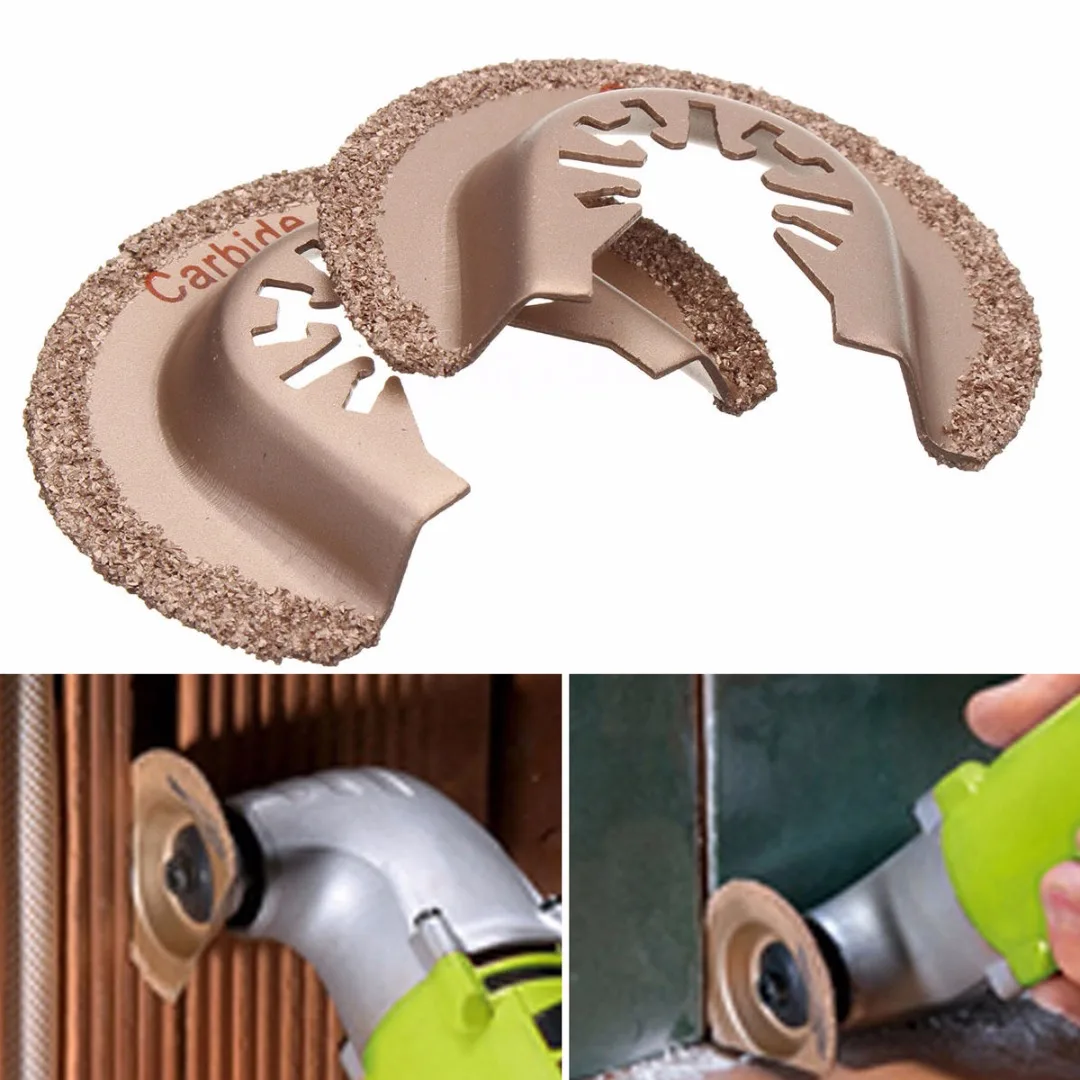 2pcs/set 6.3Cm Saw Blades Quick Release Multitool Carbide Segment Craftsman Oscillating Tools For Worx Sonicrafter Renovator