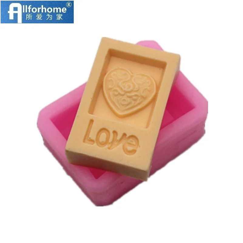 

Valentine Love Heart Square Silicone Chocolate DIY Mold Ice Tray Ice Cream Mold Cake Muffin Fondant Soap Dessert Mould