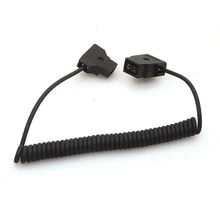 Спиральный D-TAP 2Pin мужчин и женщин удлинитель для DSLR Rig аккумуляторная система Anton WY17