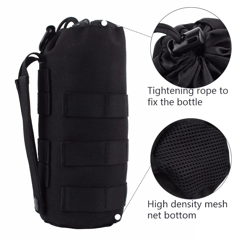 1000D العسكرية التكتيكية المياه زجاجة الحقيبة 0.5L الرياضة في الهواء الطلق رخوة الرباط الحقائب حامل للماء حامل الحقائب للمشي 1000D العسكرية التكتيكية المياه زجاجة الحقيبة 0.5L الرياضة في الهواء الطلق رخوة الرباط الحقائب حامل للماء حامل الحقائب للمشي