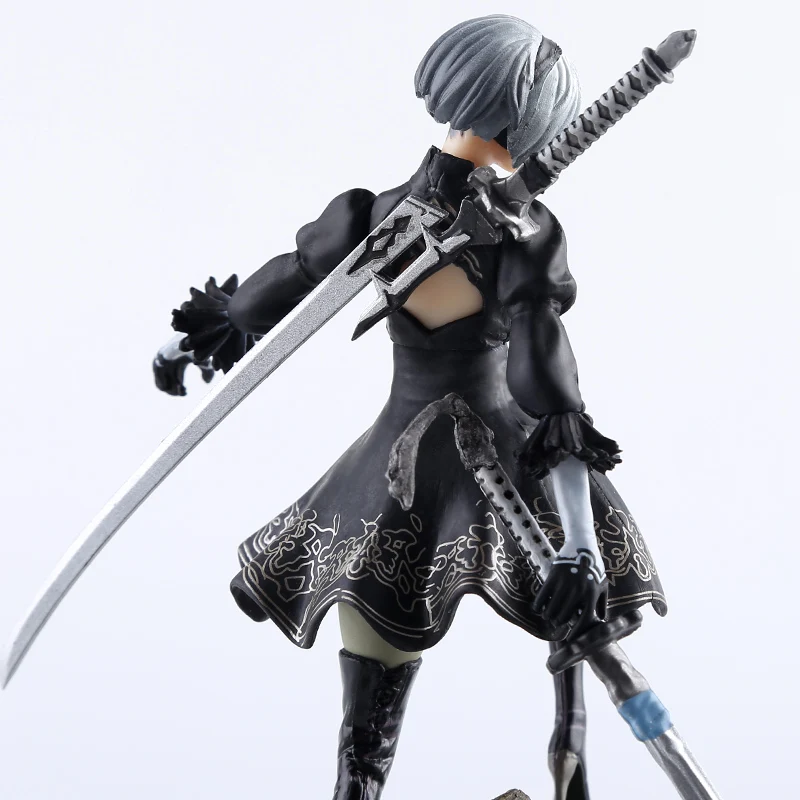 14 см NieR Automata Figure Toy YoRHa 2B No. 2 Тип B с мечом Коллекционная модель игрушки