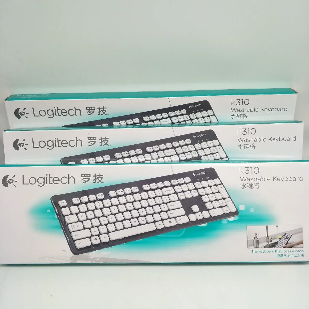 100% оригинальная моющаяся Клавиатура Logitech K310 жесткий лазерный принтер и