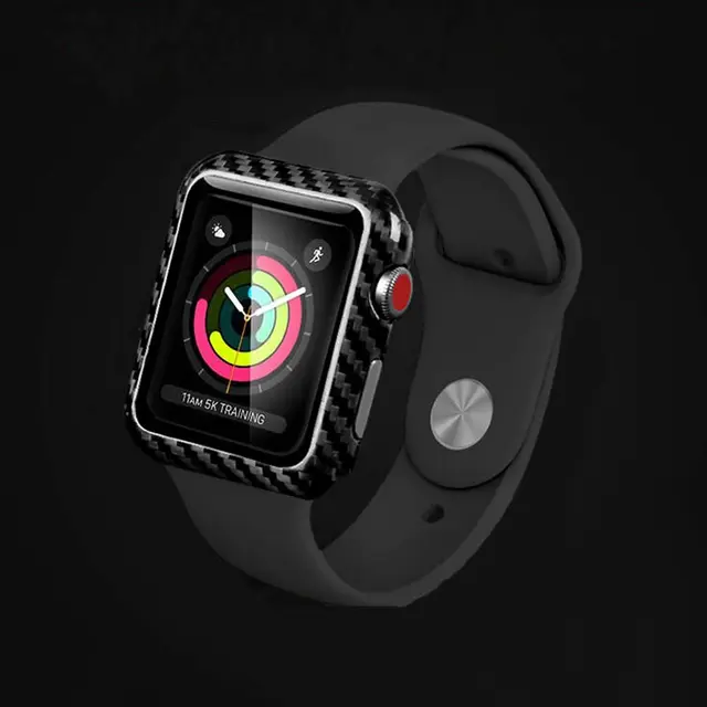 For Apple Watch Carbon Fiber Cover Case Series 1 2 3 42mm 38mm Luxury