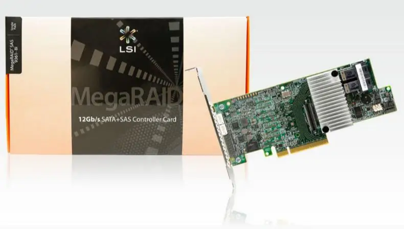 

LSI MegaRAID SAS 9261-8i LSI00212 OEMs 8 port 512MB cache SFF8087 6Gb RAID0.1.5.6 PCI-E 2.0 X8 Controller Card