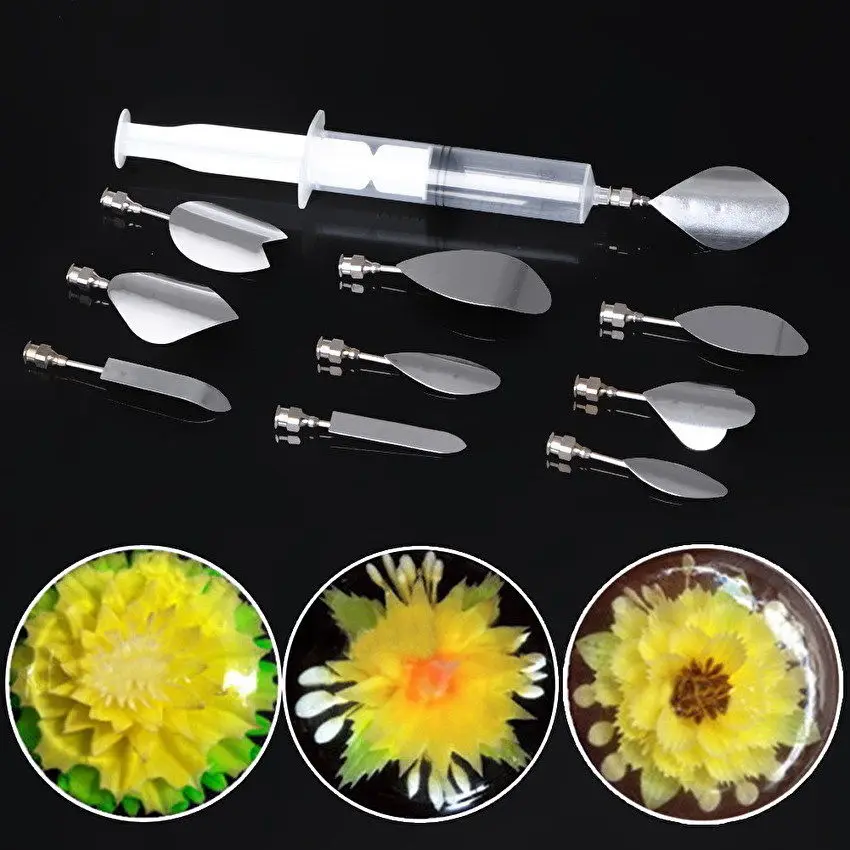 11pcs Set Gelatine Jelly Cake Decorating Sugar Paste Art Tool Baking