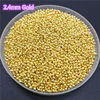 Perles en métal or/argent/Bronze en fer, cinq tailles, pour la fabrication de bijoux, bricolage, boule lisse ► Photo 3/6