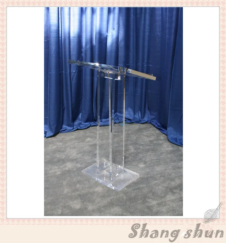 Acrylic Podium Products Organic Glass Lectern Podium Glass Pulpit For