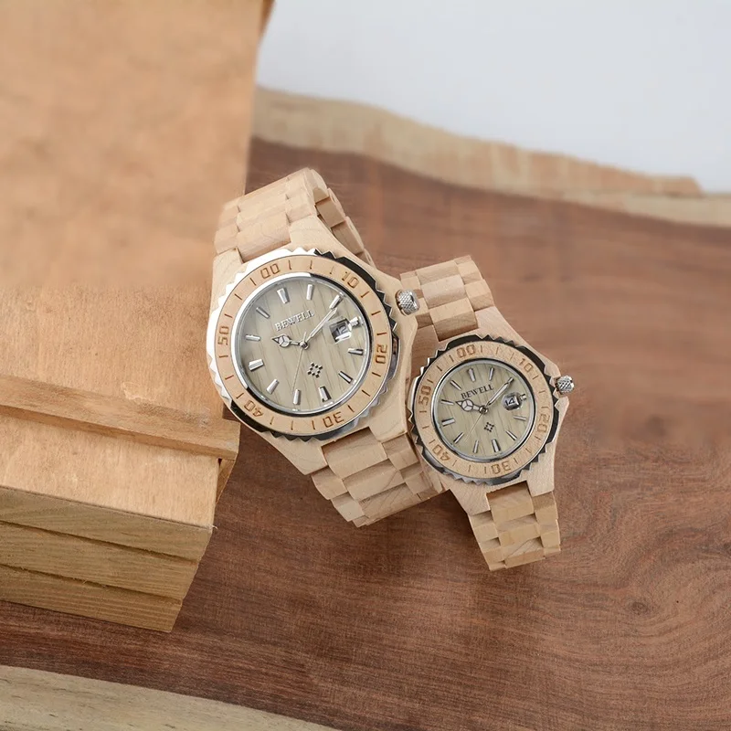 BEWELL WOODEN WATCH