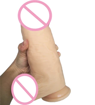 AMABOOM 25*8CM Huge Thick Realistic Anal Dildo with Suction Cup Super Big Dick Dong Giant Penis Adult Sex Toys For Women 2