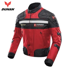 DUHAN Autumn Winter Motorcycle Jacket Motorbike Racing Jacket Moto Windproof Motorcycle Protection Clothing Body Protector Armor